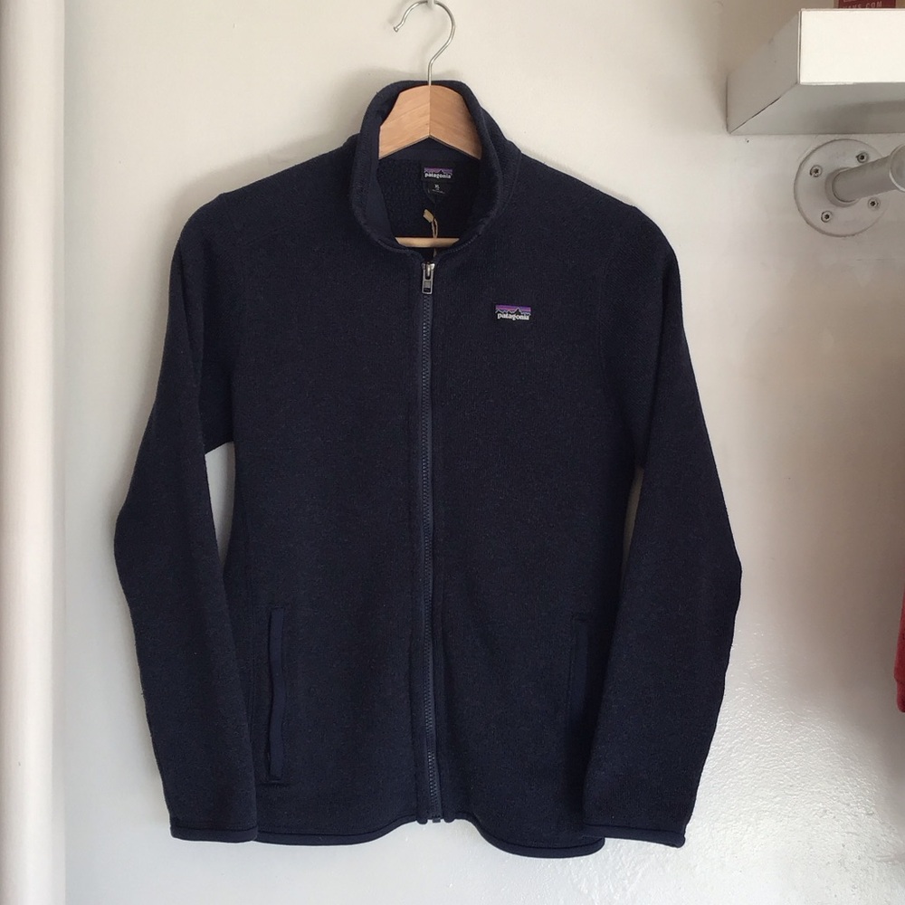 Patagonia Kids Dark Blue Fleece Jacket